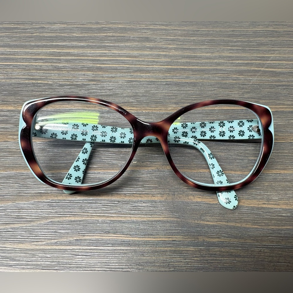 Kate Spade Sunglasses Frame Only Augusta/G/S 2NLLA Havana on Turquoise 54 mm